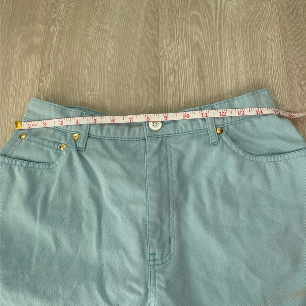 Viyella Petite Cotton Pants, Baby Blue, Size UK14 US 10 - Picture 5 of 11